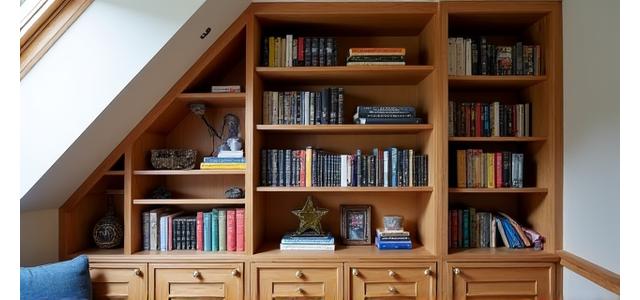 Maatwerk boekenkast op zolder, Utrecht