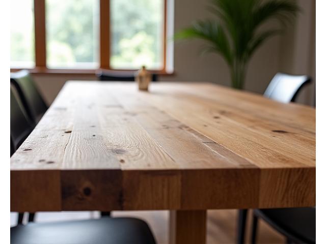 Op maat gemaakte eiken eettafel