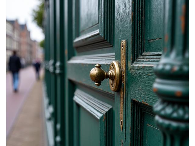Restauratie van historische grachtenpand deur